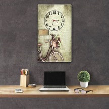 Decorıta Cam Saat | Vintage Temalı Çok Renkli