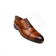 Marcomen 02053 Taba Deri Büyük Numara Erkek Klasik Ayakkabı