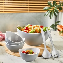 Qluxx L469-l468x4-l491 Salata Seti - Gri Renkli