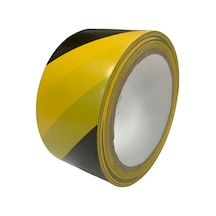 Sarı Siyah Yer Işaretleme Bandı 5cm X 25 Metre