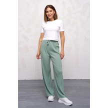 Sierna Kadın Kışlık Kalın Fitilli Kaşkorse Pijama Altı Eşofman Altı Cepsiz Yeşil Srn-004238