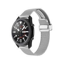 Xiaomi Amazfit Pace Uyumlu Krd-85 22mm Metal Sbt Kordon-gümüş