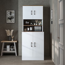 Çamaşır-kurutma Makinesi Dolabı Kapaklı Banyo Dolabı.51 Mat Beyaz - Atlantik