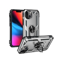 Mobilteam Apple iPhone 13 Mini Uyumlu Vega Kılıf-gri Gri