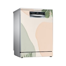Pastel Soyut Yaprak Bulaşık Makinesi Kaplama Sticker Kendinden Yapışkanlı Folyo 75x75 Cm