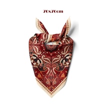 Kızıl Matra Desen 70 70cm Bandana/fular Çok Renkli