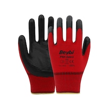Beybi Pn5 Zebra Gıda Uyumlu Nitril Eldiven Kırmızı