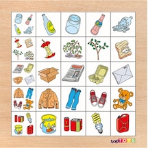 Toptoys Geri Dönüşüm Ahşap Puzzle  Cs-7017