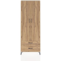 Arges Dolap 4 Raflı 2 Çekmeceli 2 Kapaklı 88x30x243 Aytaşı-çam Aytası