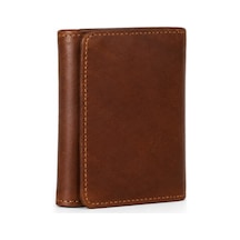 Genel Markalar Vaulto Gerçek Deri Unisex Cüzdan Crazy Taba