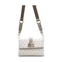 Çapraz Çanta Kadın 1009-43180 Silver Polo Çapraz Çantası M178 Bej-mat Kum Bej-mat Kum Bej - Kum
