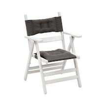 Bahçeci Atina sandalye minderli (beyaz) Beyaz