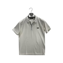Gewer Fermuarlı Yakalı Slim Fit Kısa Kol Erkek Tişört-6816 001