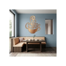 Coffee Metal Duvar Tablosu - Duvar Dekoru - Bronz - 62 X 75 Cm