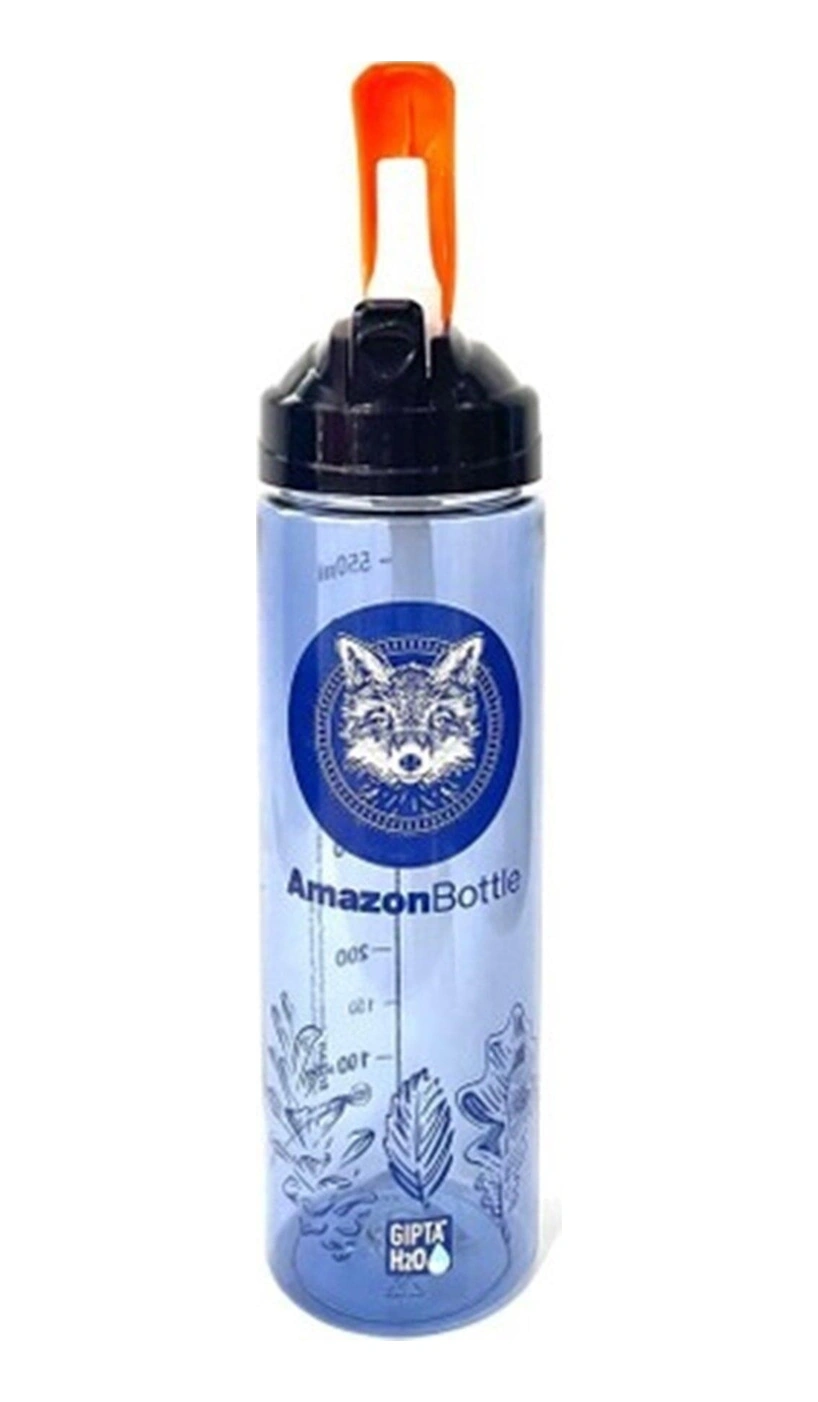 Amazon Tritan Pipetli Matara Desenli 630 Ml Karışık