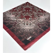 Miray Nevada Büyük Boy Organik Pamuk Eşarp - 120 X 120 - 06453 Bordo
