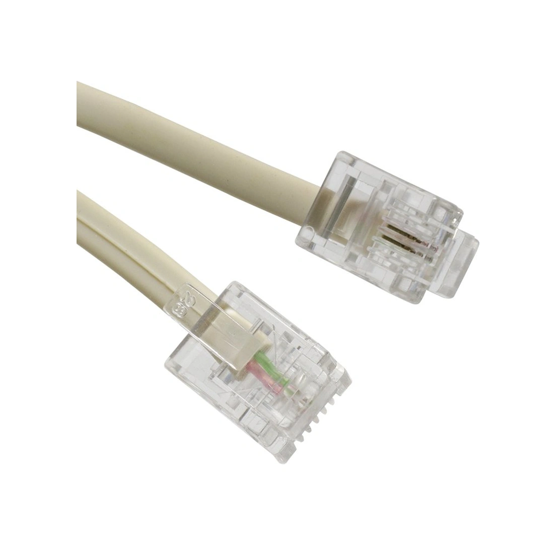 Elektromer 10 Metre 2 Pin Soketli Telefon Kablosu