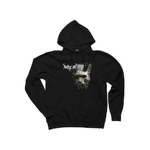 Beherit Bardo Exist Siyah Kapşonlu Sweatshirt Hoodie Siyah