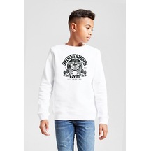 Tshirthane Ninja Turtles Shredder's Gym Beyaz Çocuk 2ip Sweatshirt 001 Beyaz