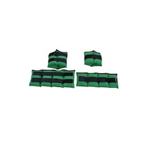 El & Ayak Bilek Ağırlığı Kum Torbası - Yeşil 5 Kg x 2 Adet