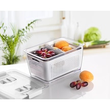 2.50 Litre Organizer Sebze Meyve Buzdolabı İçi Düzenleyici Beyaz Ma207-b 1 Adet