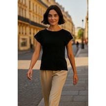 Fashion Friends Bayan Bluz 25y1203k1 Siyah Siyah