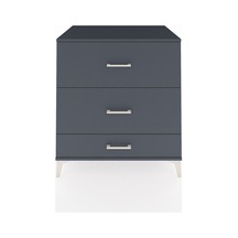 Kronos Şifonyer 3 Çekmeceli 88x59x96 Antrasit-antrasit Antrasit