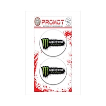Monster 3d Kabartmalı Damla Logo Sticker 5cm 13