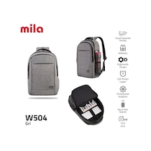Mila Seri W504 15.60'' Ki3-01-003 Network 4 Serisi Reflektörlü Lenovo,hp,macbook,macair Uyumlu Laptop Sırt Çantası-gri