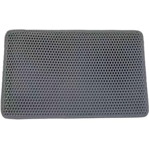 1pcs Bu Çift Katmanlı, Su Geçirmez, Kaymaz Kedi Matı İle Zeminlerinizi Temiz Ve Çöpsüz Tutun 40x50cm