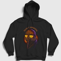 Presmono Unisex Gas Mask Black Sabbath Kapüşonlu Sweatshirt Siyah