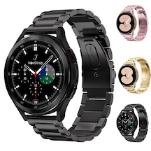 Samsung Galaxy Watch 4 Kordon 40-42-44-46 Mm Çelik Metal (20 Mm)