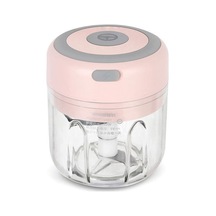 Sones Zm-14 Ev Tipi Mini Kablosuz Elektrikli Sarımsak Ezici, Renk: Yüksek Bardak Pembe 250ml