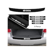 Tata Xenon İçin Uyumlu Aksesuar Oto Bağaj Ve Kapı Eşiği Sticker Set Karbon