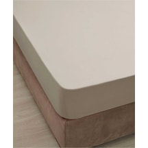 Colourist Tek Kişilik Lastikli Çarşaf Takımı 100 200cm Kumbeji Bej