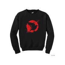 Vikings Ragnars Raven Siyah Sweatshirt