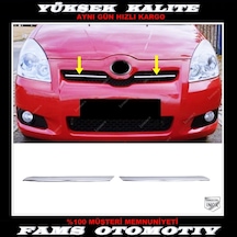 Toyota Uyumlu verso Krom Ön Panjur 2 Prç. 2004-2009 P.Çelik