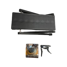 Lilia Klasik Gitar Takım Tel + Metal Kapo+ Metal Ayaklık 3 Pena