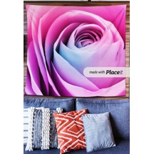 Rose Duvar Halısı/örtüsü %100 Mikrofiber Leke Tutmaz Kırışmaz