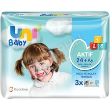 4 Adet Uni Baby Islak Havlu Aktif 3 X 52'li