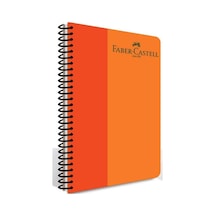 Faber Castell Pp Kapak Spiralli Çizgili 80 Yp. 5075 000127-turuncu