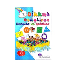 +5 Yaş Dikkat Geliştiren Renkler ve Şekiller Mor Şemsiye