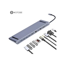 Macbook Uyumlu Type-c To Hub 11 In 1 Çok Amaçlı Çoklayıcı Hub