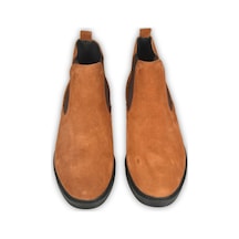 Deepsea Erkek Taba Yanları Lastikli Süet Deri Ortopedik Taban Chelsea Bot 2509938 False