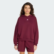 Adidas Hz0855 W 3ss Fl Hd2 Kadın Sweatshirt Bordo