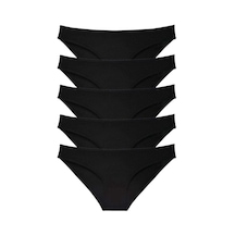5 Adet Süper Eko Set Likralı Kadın Slip Külot Siyah Çok Renkli