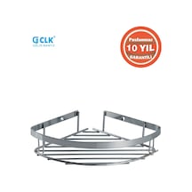 Çelik Banyo Paslanmaz Çelik Zerrin 1 Li 19x19 Cm Şampuanlık Köşe Süngerlik Krom