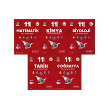 Limit 2027 11. Sınıf Matematik + Kimya + Biyoloji + Tarih + Coğrafya Konu Anlatım Föyleri Seti 5 Kitap Maarif Model
