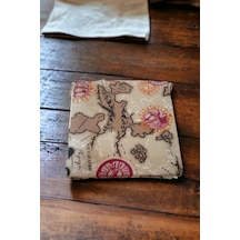 Mirzade 4'lü Paket Sandalye Minderi Tekli 40x40-kırmızı Harita 001