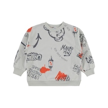 Civil Boys Urban Empirme 2-5 Yaş Sweatshirt Açık Gri